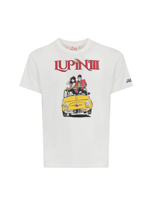 T-shirt in cotone con stampa Lupin III Mc2 Saint Barth | TSHIRT MAN05385H LUPIN CAR 01N